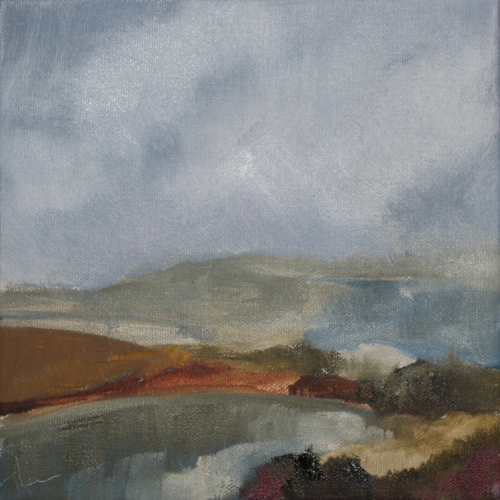 Crane Beach, Ipswich oil, 8" x 8"