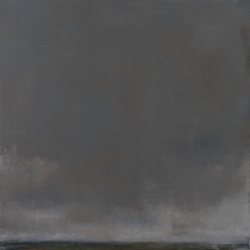 Foggy Morning, Rockport oil, 20" x 20"