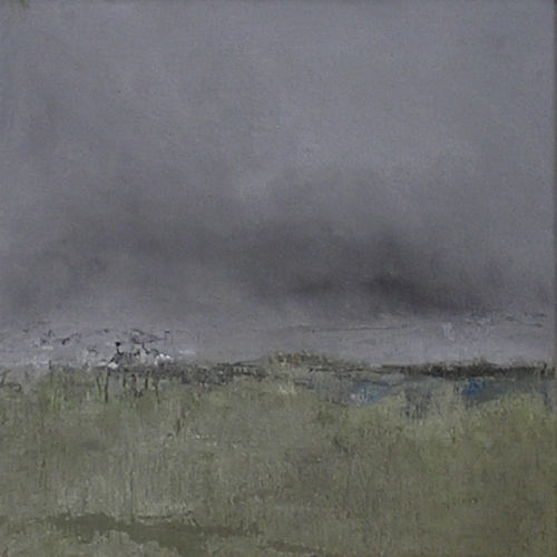 New Hampshire Shoreline oil, 12" x 12"