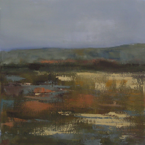 Sand Flats, Ipswich oil, 12" x 12"
