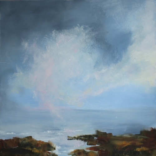 Untitled, oil on gallery-wrapped canvas, 24x24x1.5"