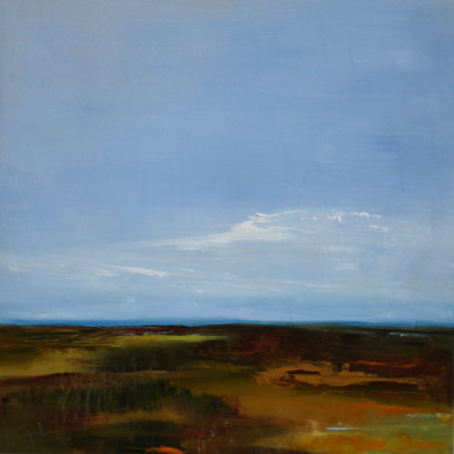 Parker River Marsh, oil on panel, 16x16x1.5 Available at <a href="https://13forest.com/">13 FOREST Gallery</a>, 167A Mass. Ave., Arlington, MA