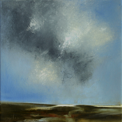 Thunder, oil on canvas, 10x10x1.5" $400 Available at <a href="https://www.alpersfineart.com/">Alpers Fine Art</a>, 8 Dock Square, Rockport, MA