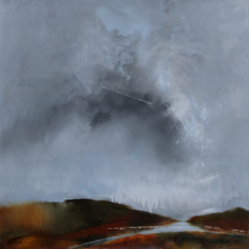 Comet, oil on canvas, 20x20x1.5" $1000. Available at <a href="https://www.alpersfineart.com/">Alpers Fine Art</a>, 8 Dock Square, Rockport, MA