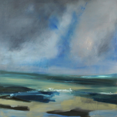 True North, oil on canvas, 36x36x1.5” $2800