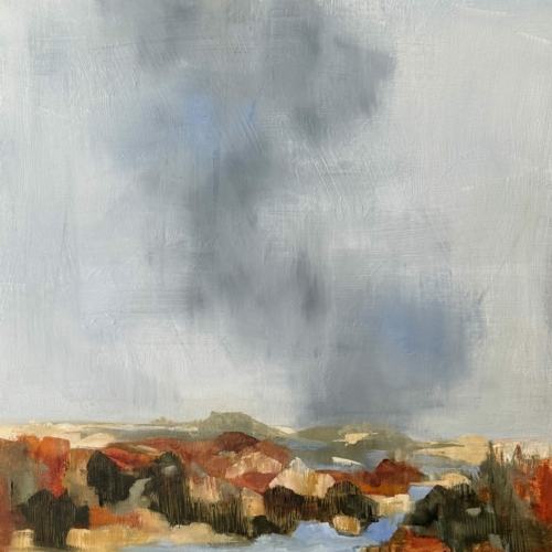 Audacity, oil on cradled panel, 20x20x1.5” Available at Available at <a href="https://www.alpersfineart.com/">Alpers Fine Art</a>, 8 Dock Square, Rockport, MA
