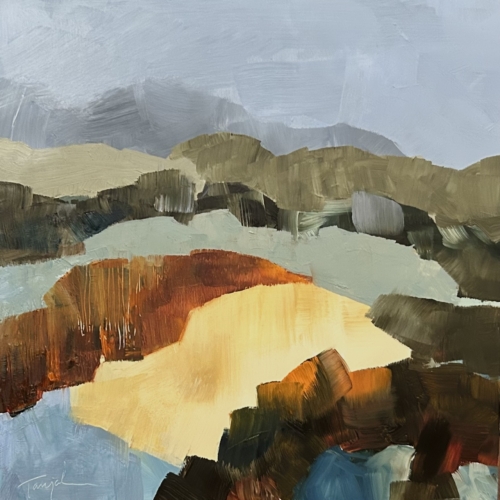 Canyonlands, oil on cradled panel, 10x10x2