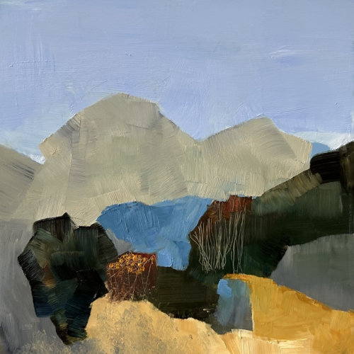 Inland Sea, oil on cradled panel, 10x10x2