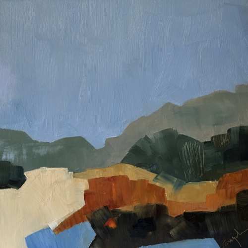 Turning, oil on cradled panel, 10x10x2" Available at <a href="https://www.alpersfineart.com/">Alpers Fine Art</a>, 8 Dock Square, Rockport, MA $650